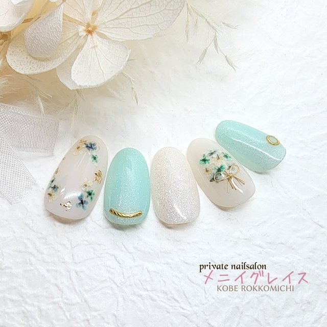とっておきの花束をキミに♡フラワーブーケネイル|2024最新ネイルデザイン