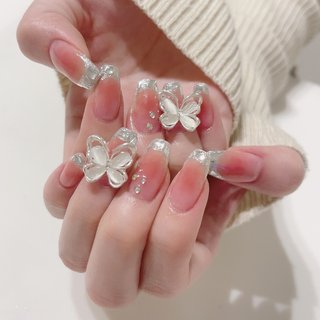 人気順｜チーク/#ガラスフレンチのネイルデザイン｜ネイルブック 