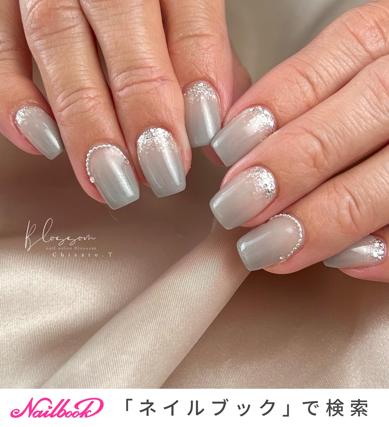手が綺麗に見えるネイル/オールシーズン/オフィス/パーティー/ハンド - Blossom 露木千沙登のネイルデザイン[No.8666833]｜ネイルブック