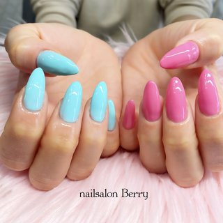 ピンク/#ﾃｨﾌｧﾆｰﾌﾞﾙｰのネイルデザイン｜ネイルブック