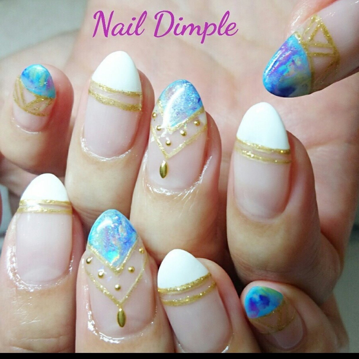 夏 旅行 海 リゾート ハンド Nail Dimpleのネイルデザイン No ネイルブック