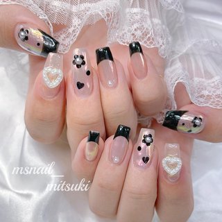 ネイルチップ　中華　ちゅるん　韓国 スキニーオーバル　地雷　サブカル　量産型 ネイルチップ中華ちゅるん韓国 スキニーオーバル地雷サブカル量産型