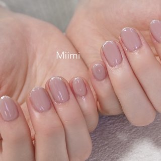 #オフィスネイル #オフィス #手が綺麗に見えるネイル #オフィスショートネイル #ピンク#ピンクネイル #シンプル #上品ネイル #大人可愛いネイル #ちゅるんネイル #3月ネイル #4月ネイル #ちょこっとアート #ラインネイル#ラメラインネイル #手が綺麗に見えるネイル #春 #オールシーズン #オフィス #ハンド #ラメ #ワンカラー #ちゅるん #ショート #オーバル #ピンク #ジェルネイル #お客様 #Miimi ミィミ　nail & eyelash #ネイルブック