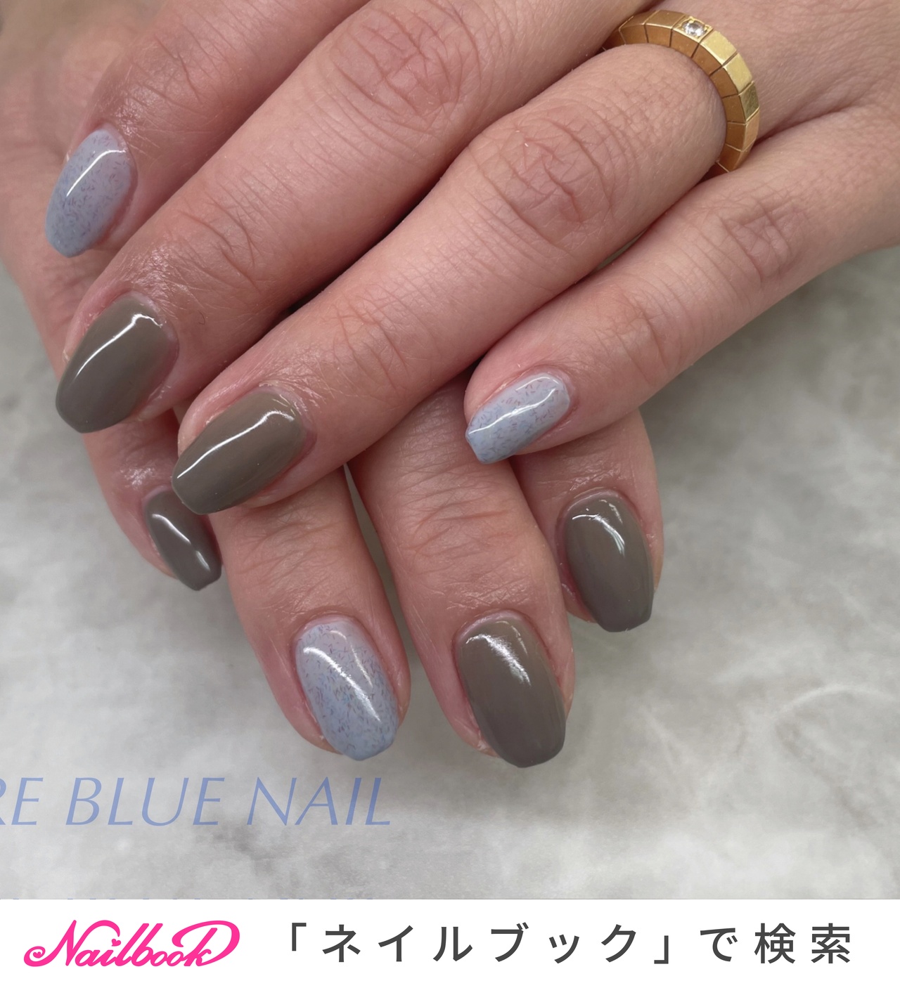 PURE BLUE NAILのネイルデザイン[No.8677661]｜ネイルブック