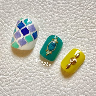 おすすめ順 デコ モロッコタイルネイルのネイルデザイン ネイルブック