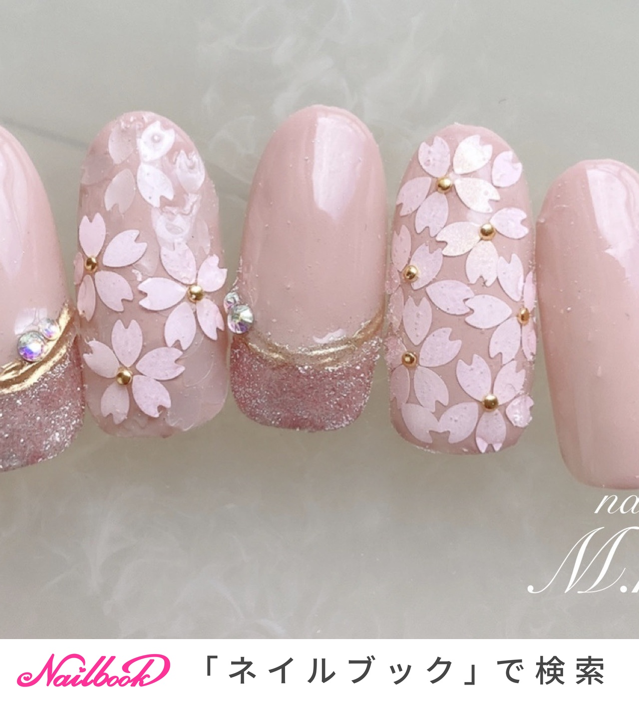 春/卒業式/入学式/デート/ハンド - nail1212nail1212のネイルデザイン[No.8677945]｜ネイルブック