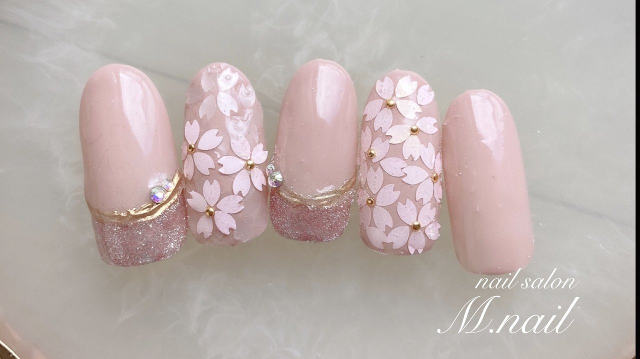 春/卒業式/入学式/デート/ハンド - nail1212nail1212のネイルデザイン