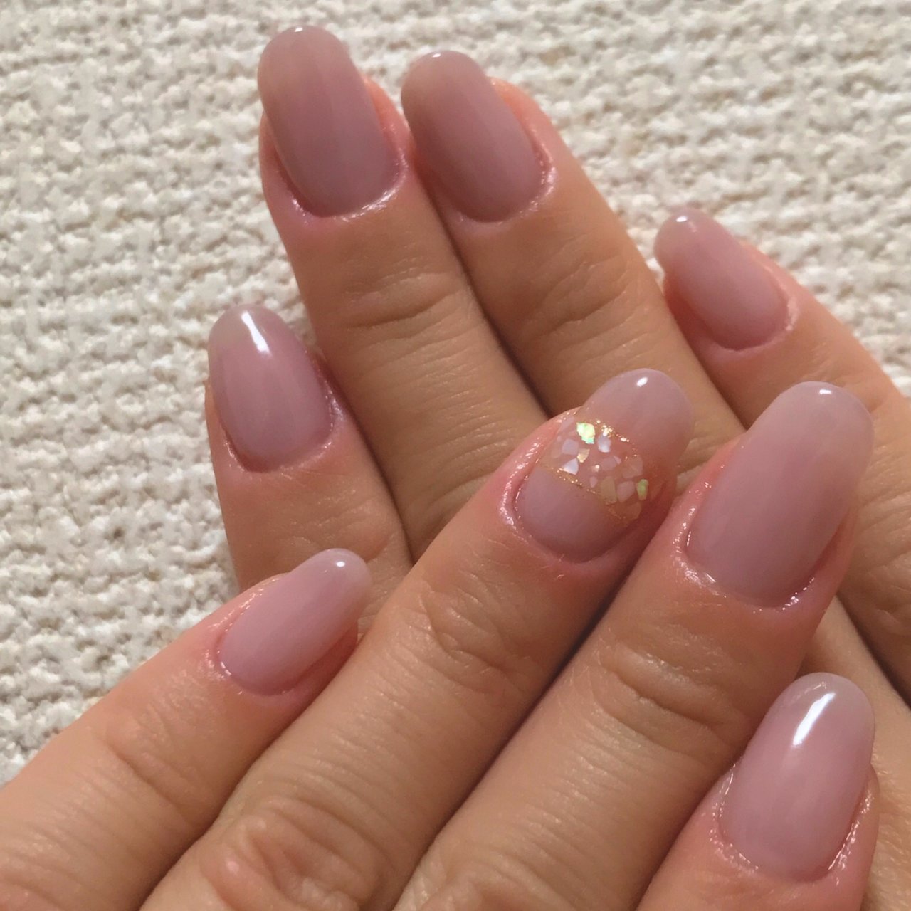 夏 オフィス ブライダル ハンド ワンカラー Ako Nailのネイルデザイン No ネイルブック