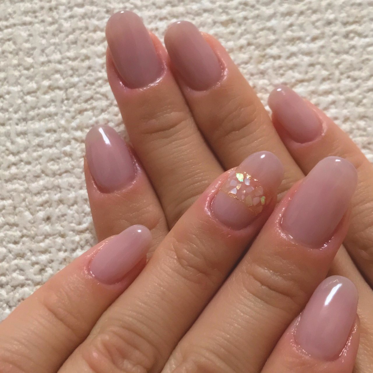 夏 オフィス ブライダル ハンド ワンカラー Ako Nailのネイルデザイン No ネイルブック