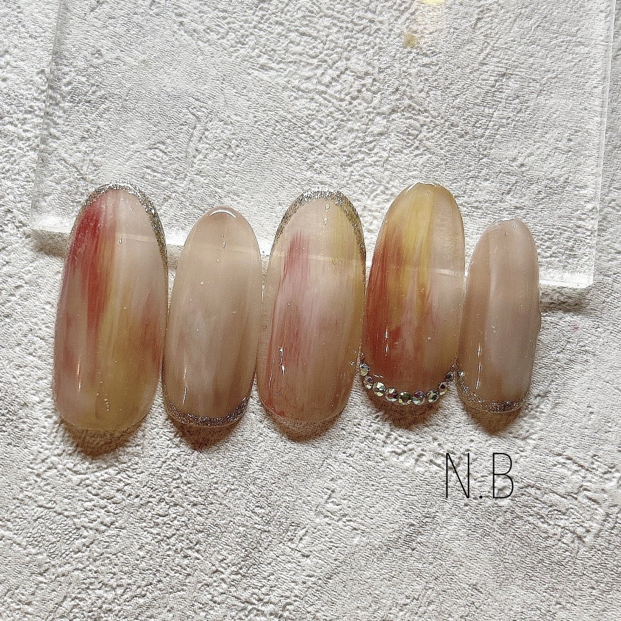 春/入学式/オフィス/ハンド/ビジュー - naturalbeautyのネイルデザイン[No.8678287]｜ネイルブック