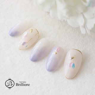 2024年】新着順｜ボタニカル/パープル/チューリップのネイルデザイン  