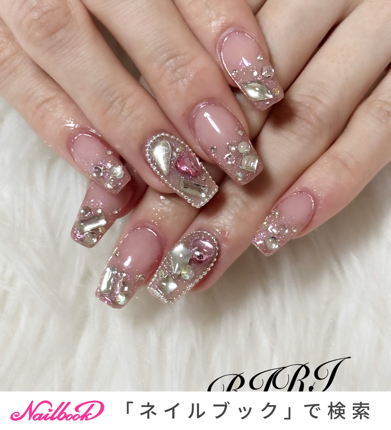 ☑︎SURF ネイルチップ 韓国 オーダー ニュアンスネイル 個性派  