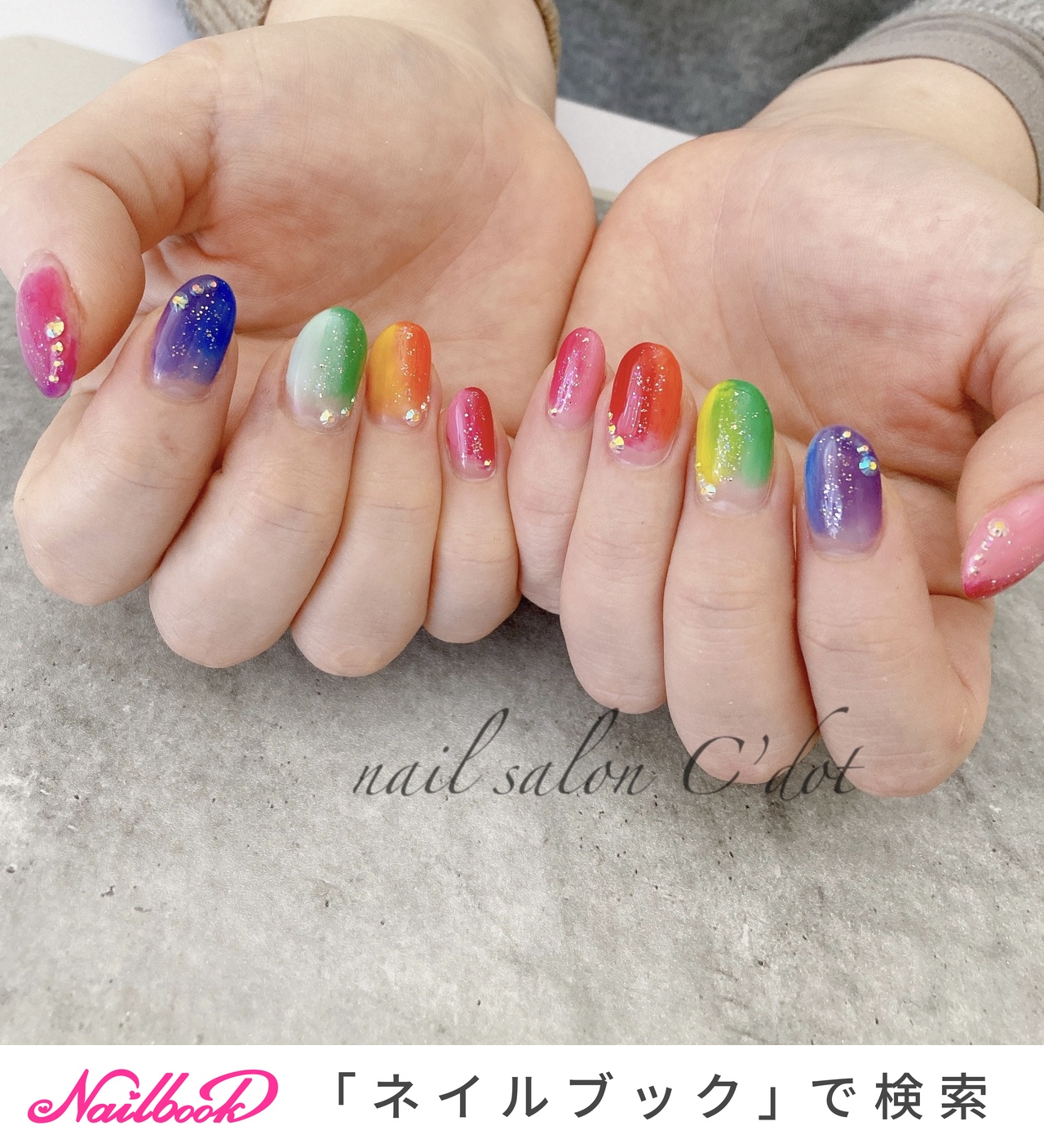 日本未発売】星形くりぬきネイルチップ⭐︎GEL-X - ネイル