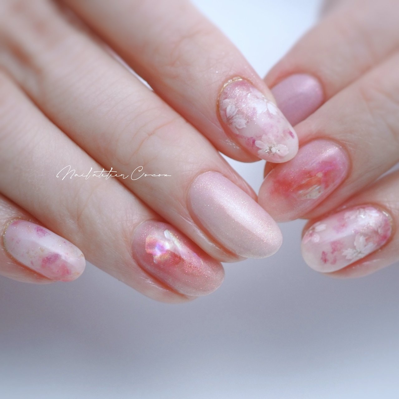 春/卒業式/入学式/デート/ハンド - NailatelierCoconのネイルデザイン