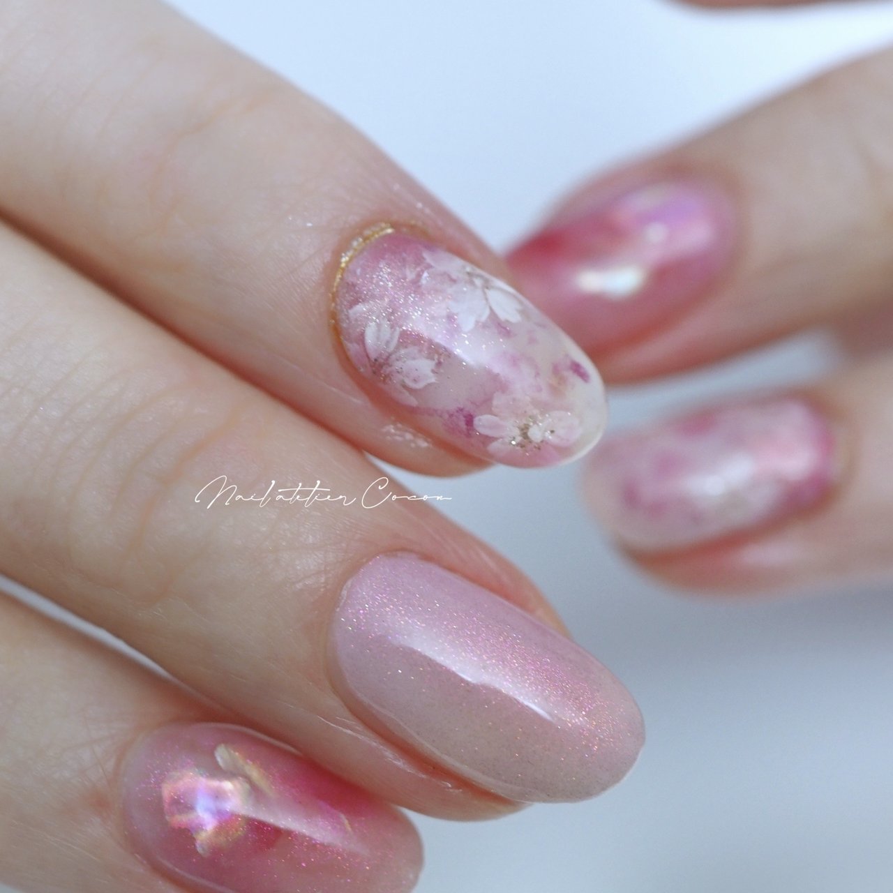 春/卒業式/入学式/デート/ハンド - NailatelierCoconのネイルデザイン