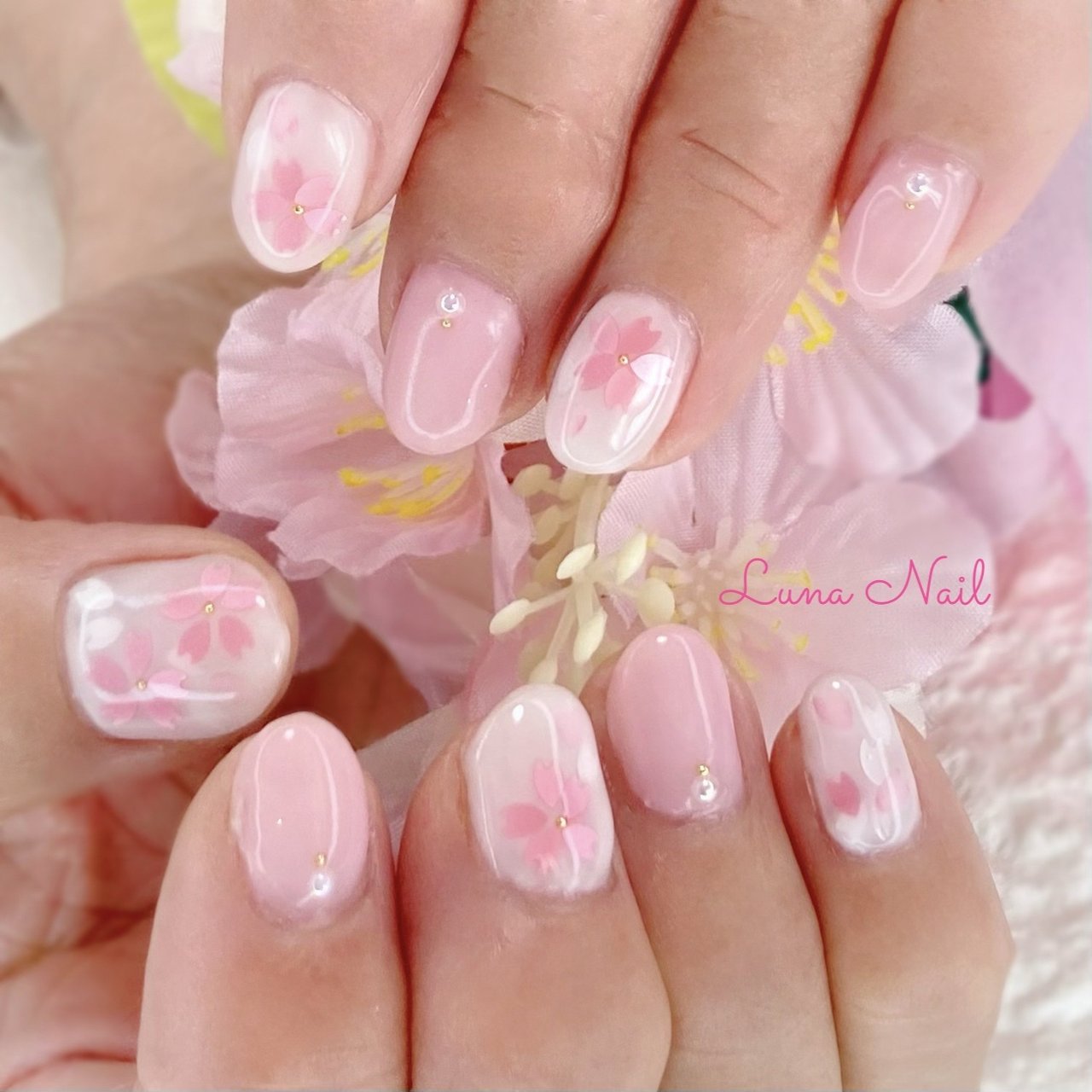 春/卒業式/入学式/デート/ハンド - lunanail2018のネイルデザイン[No