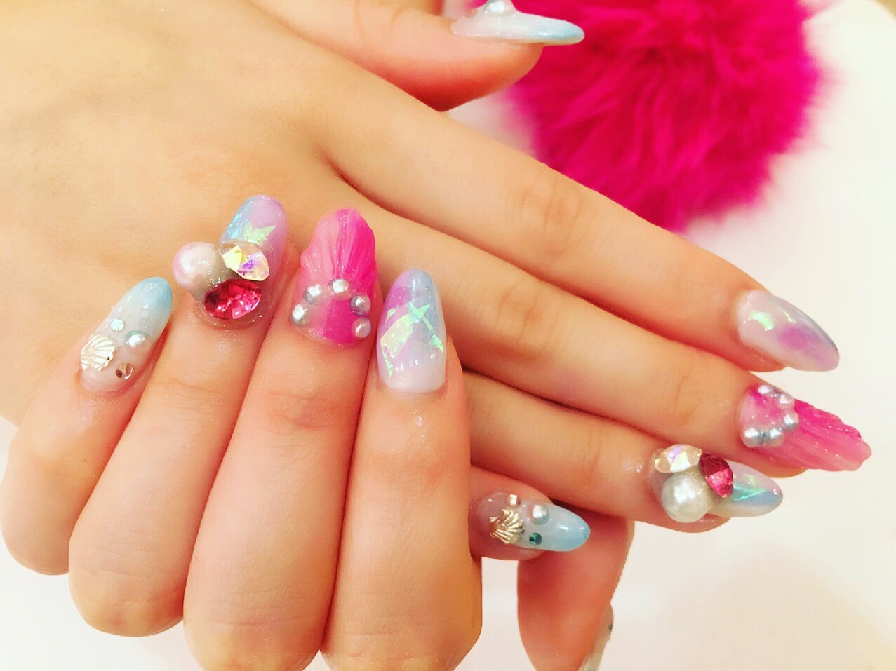 夏 海 リゾート デート ハンド Nailsgogo Shibuya Nailsalonのネイルデザイン No ネイルブック