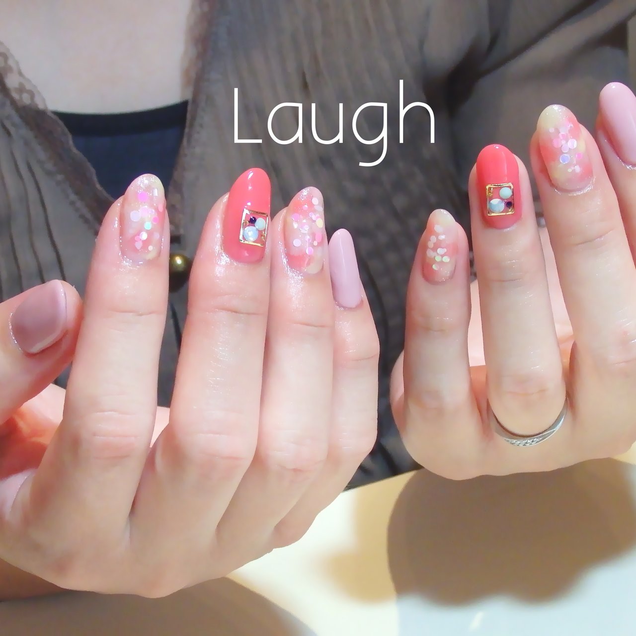 夏 海 パーティー デート ハンド Laugh Nailのネイルデザイン No ネイルブック