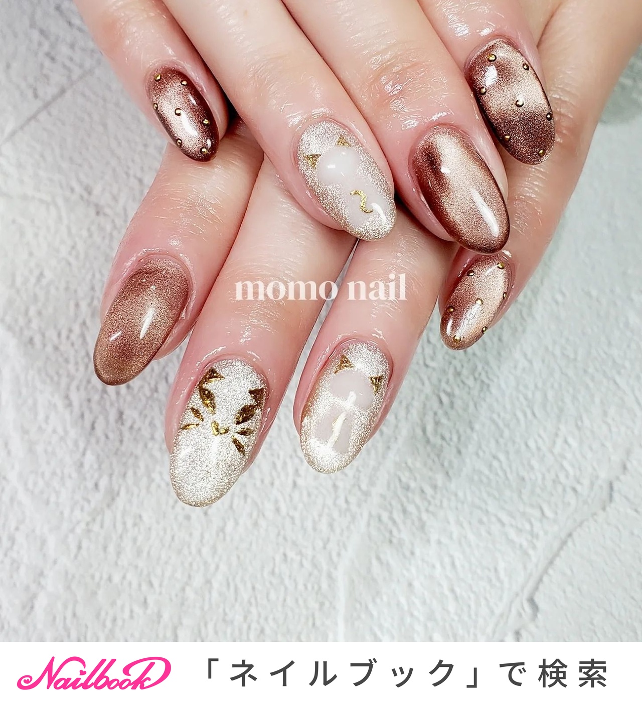 ドット/マグネット/ミラー - tomomi kawasaki 八王子【momonail】の