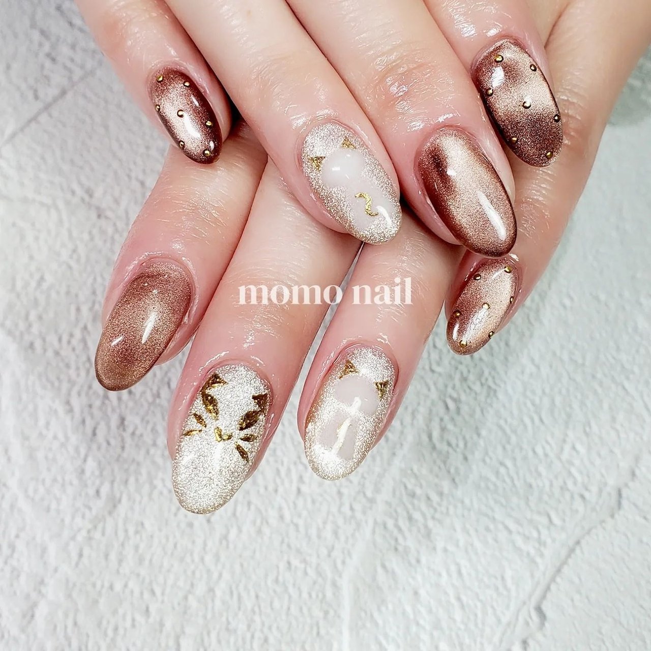 ドット/マグネット/ミラー - tomomi kawasaki 八王子【momonail】の