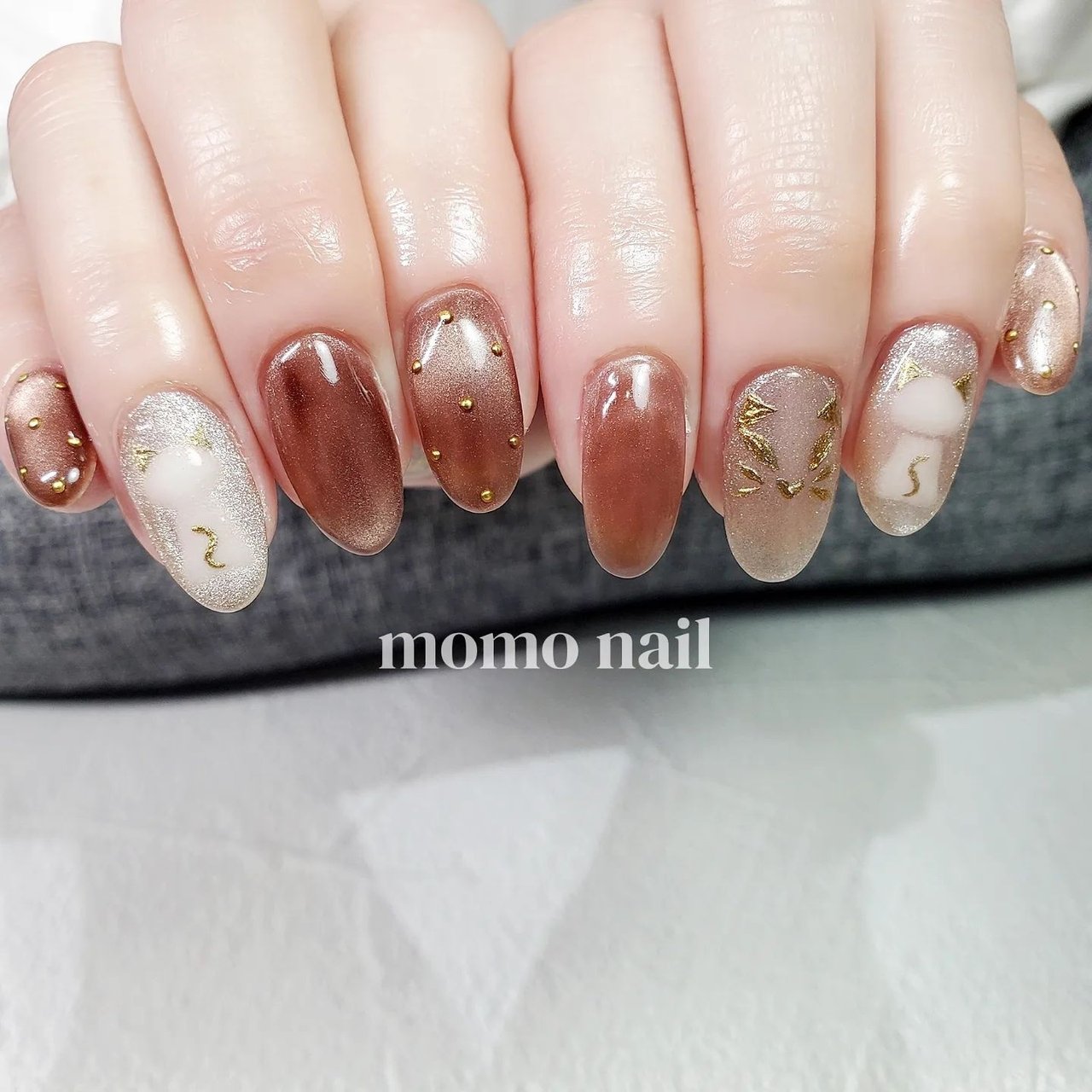 ドット/マグネット/ミラー - tomomi kawasaki 八王子【momonail】の