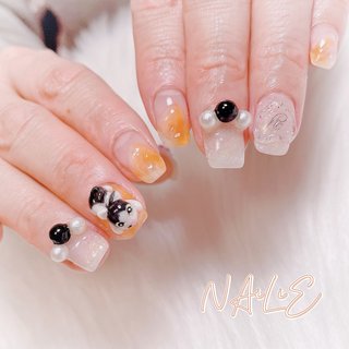 3dネイル ネイル ジェルネイル デコパーツ 星 月 ねこ ハチワレ ちいかわネイル❤️ 3D10本ぜーんぶキャラクターだと インパクト