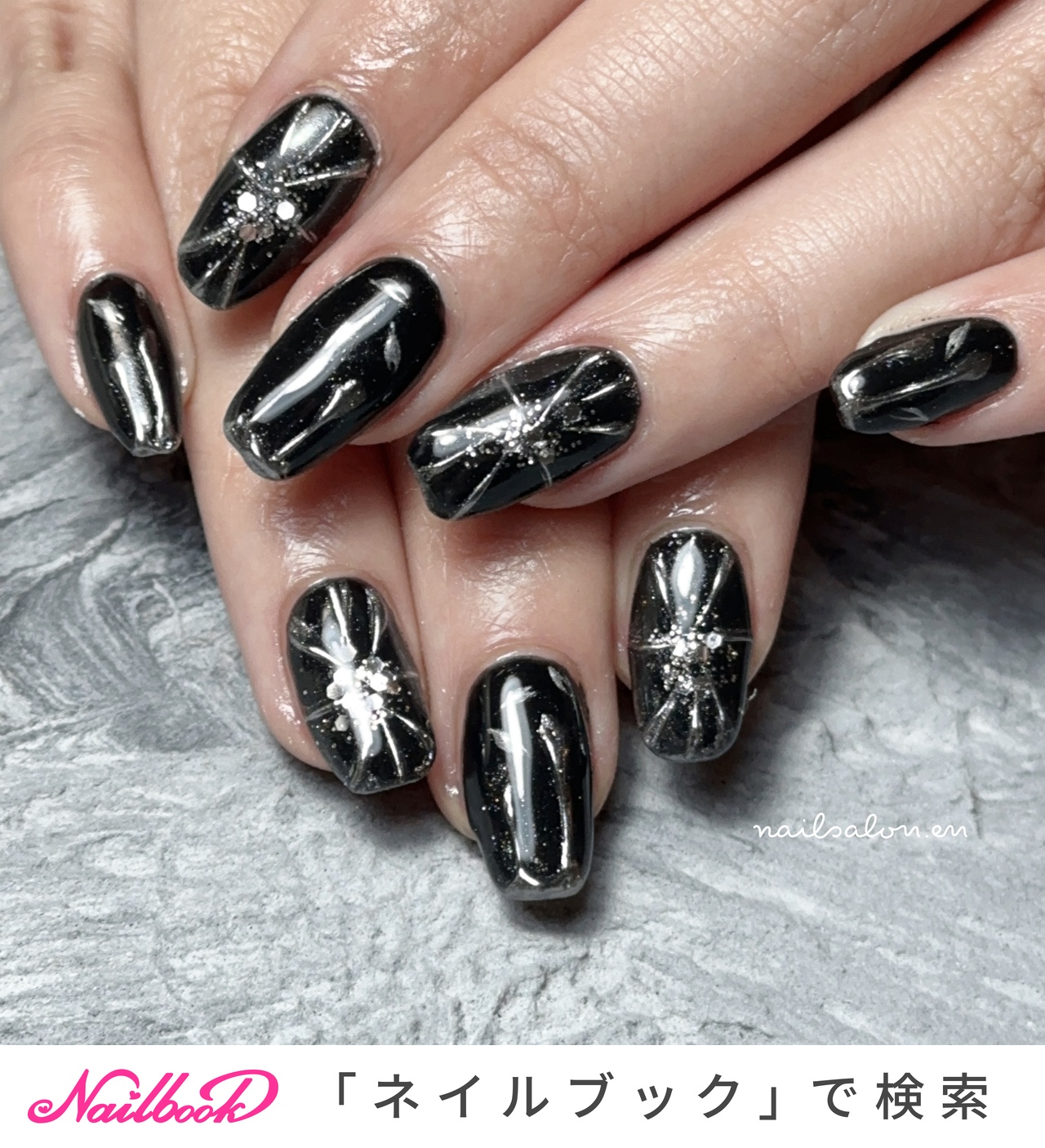 秋/冬/オールシーズン/ハンド/ミディアム - ネイルサロン縁・佐藤