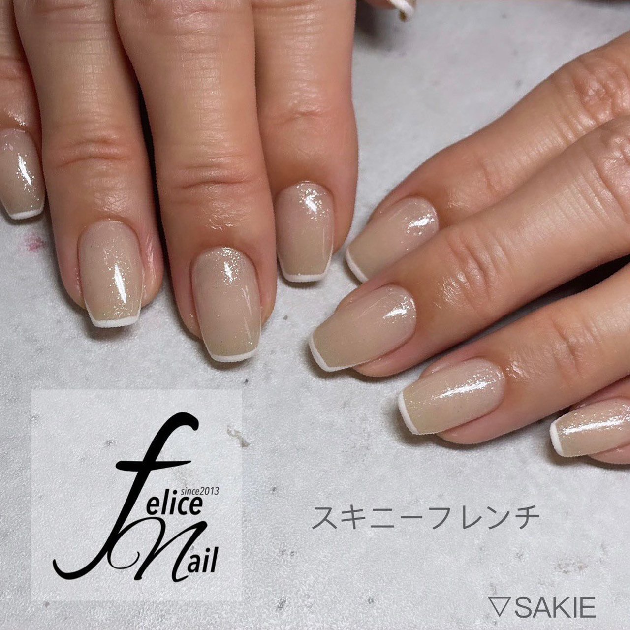 春/ニュアンス/ホワイト/ジェルネイル - felicenail_111777の