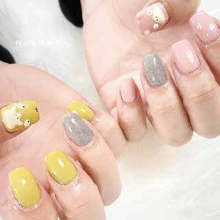 #nails #gelnails #nuancenails #trendnails #nailbook_fan #浜松ネイルサロン #ネイルサロン浜松 #キャラクターネイル #痛ネイル #推しネイル #ニュアンスネイル #浜松痛ネイル #トレンドネイル #2024ネイル #ピンクネイル #大人ネイル #韓国ネイル #3Dネイル #春ネイル #冬ネイル #3月ネイル　#4月ネイル　#ポケモンネイル　#コダックネイル　#ヤドンネイル #ライブ #パーティー #女子会 #推し活 #ハンド #シンプル #ワンカラー #痛ネイル #3D #ショート #スクエア #ピンク #イエロー #カラフル #ジェルネイル #お客様 #PEACH BEACH #ネイルブック