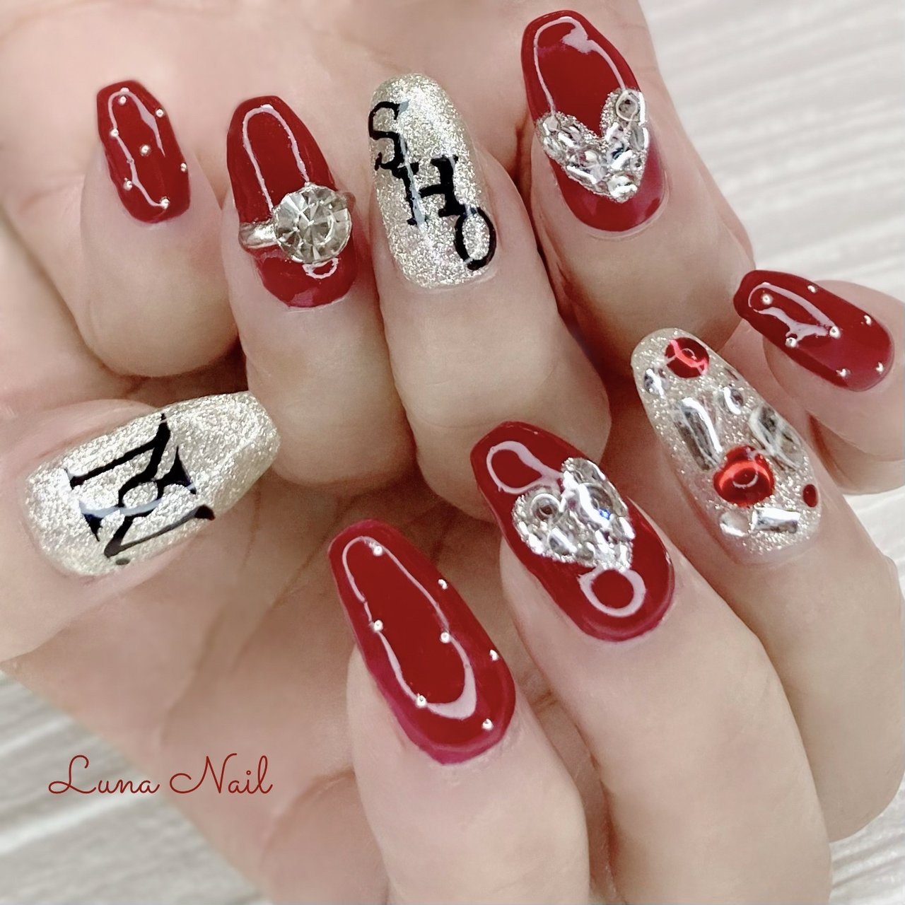 オールシーズン/ライブ/パーティー/推し活/ハンド - lunanail2018の