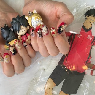 . .
.
映画公開おめでとうございます🥰🫶❤‍🔥
.
.
.
#ハイキュー　🏐🐦‍⬛🐈
#ゴミ捨て場の決戦 
.
.
.
時間差投稿過ぎてすみません😭🙇‍♀
でも、どうしても映画公開に合わせて載せたかった....
.
私も映画行きたいけど、2月は無理だ....😭😭😭
.
.
#黒尾鉄朗
#孤爪研磨
#夜久衛輔 
.
.
.
.
.
.
.
.
.
.
.
.
.
.
.
 #ネイルアート #nail#ハイキューネイル#研磨ネイル#黒尾ネイル#美甲 #夜久衛輔ネイル#真岡痛ネイル#ニュアンスネイル#大理石ネイル#タイダイネイル#ミラーネイル#真岡市痛ネイル#痛ネイル#真岡市ネイルサロン#キャラネイル #フレンチ #ラメ #痛ネイル #タイダイ #ミラー #ショート #オーバル #レッド #ジェルネイル #お客様 #kana #ネイルブック