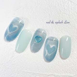 人気順｜ハート/#アイスブルーネイルのネイルデザイン｜ネイルブック