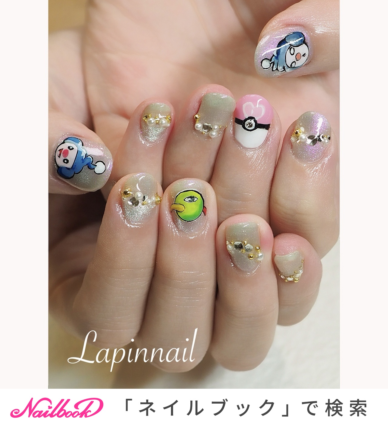 オールシーズン/推し活/ハンド/痛ネイル/マグネット - Lapinnail