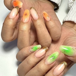 ホワイト/シルバー/メタリック/ジェルネイル - AYAKA_JAHFRICAN