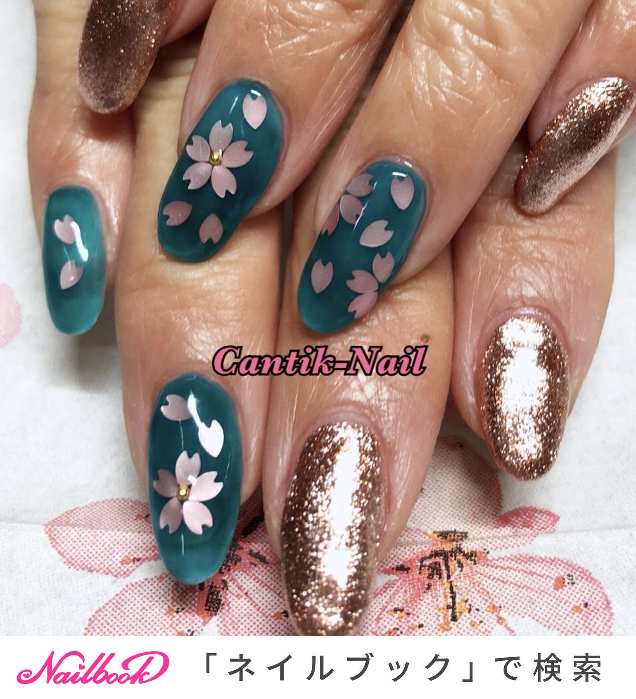 おすすめ順｜桜ネイル(桜)/#水面に浮かぶのネイルデザイン｜ネイルブック