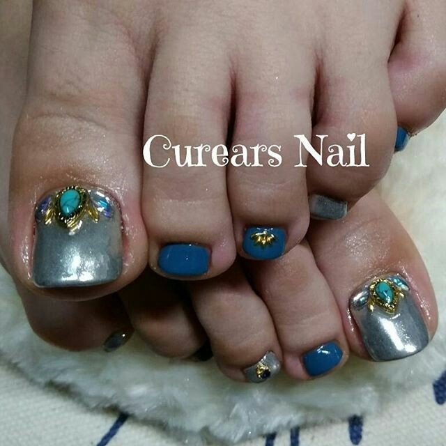 夏 旅行 海 リゾート フット Curears Nailのネイルデザイン No ネイルブック