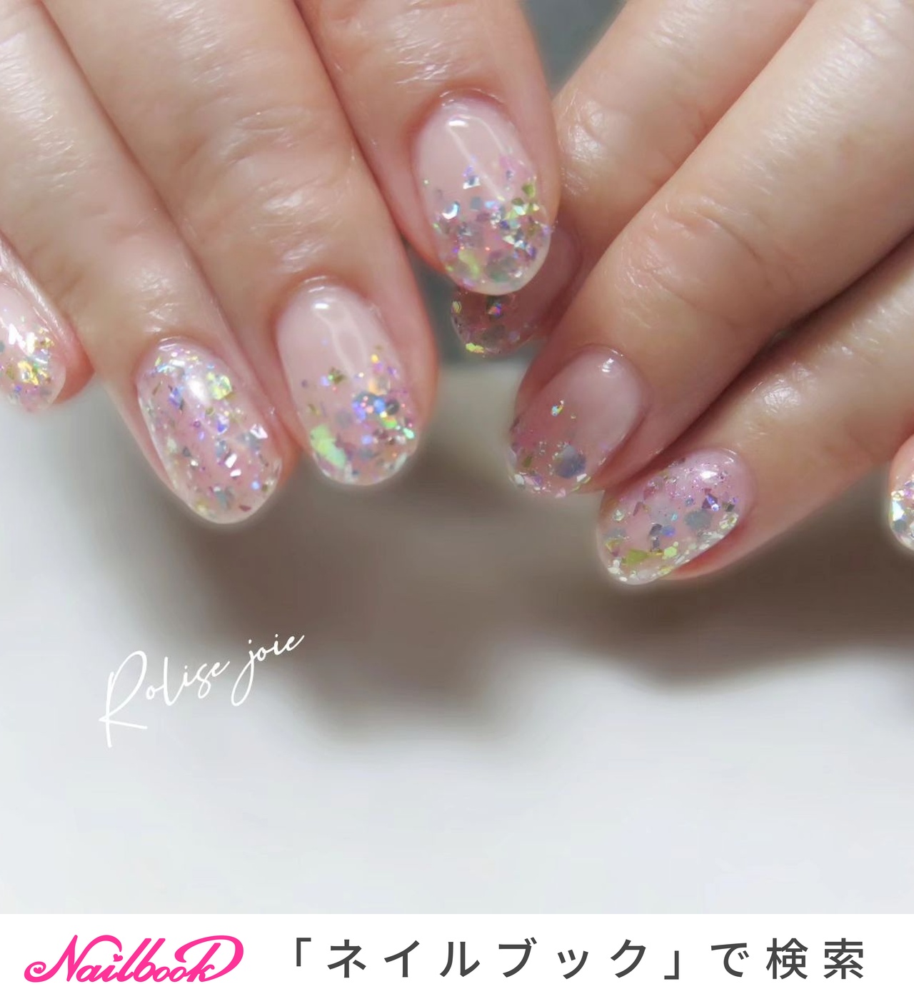 春/シンプル/グラデーション/キラキラ/ジェルネイル - ローリーズ・ジョワ☆下吹越のネイルデザイン[No.8725915]｜ネイルブック