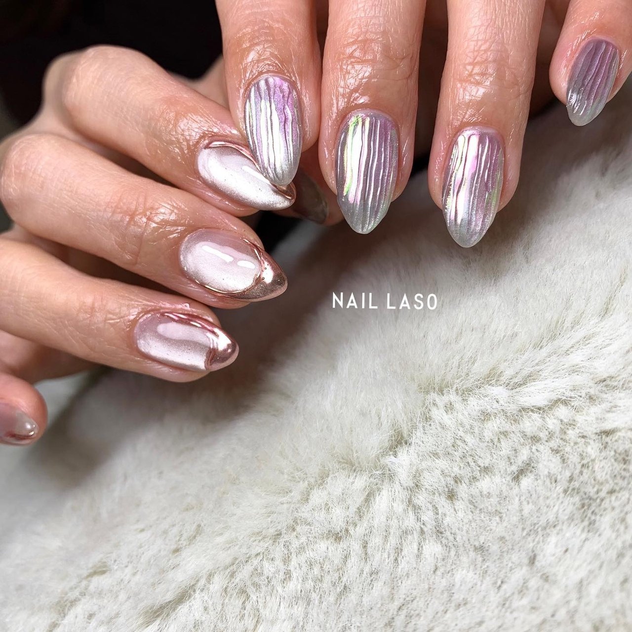 オフィス/シンプル/ワンカラー/ニュアンス/マグネット - nail Lasoの  