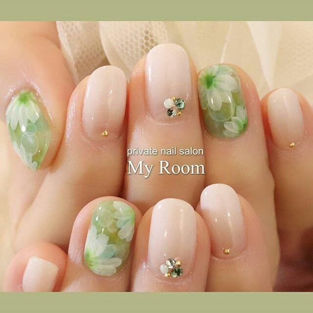 春 夏 リゾート ハンド グラデーション My Roomのネイルデザイン No ネイルブック