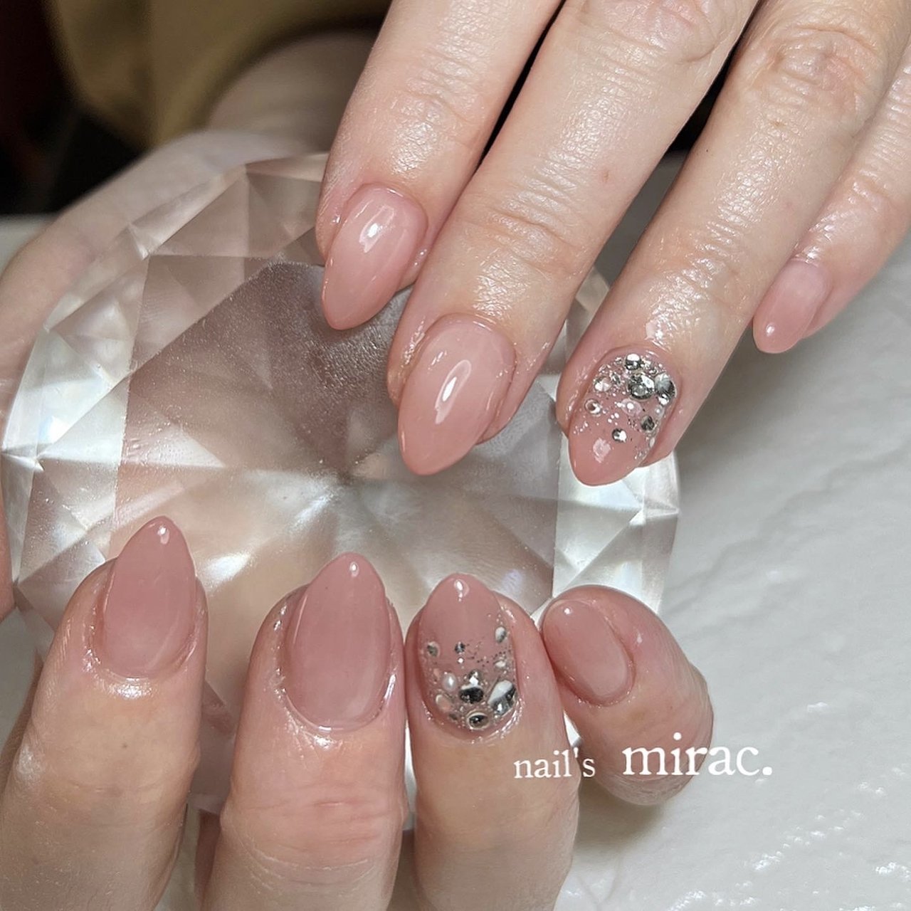 クリア/ピンク/シルバー - nail'smirac.☆林 智子のネイルデザイン[No