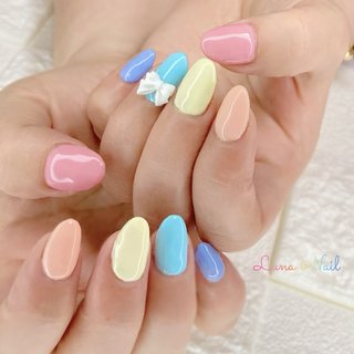 人気順｜リボン/#パステルネイルのネイルデザイン｜ネイルブック