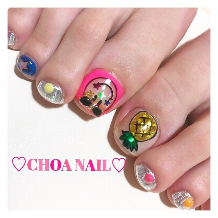 夏 旅行 海 リゾート フット 天王寺choa Nail Tuttiのネイルデザイン No ネイルブック