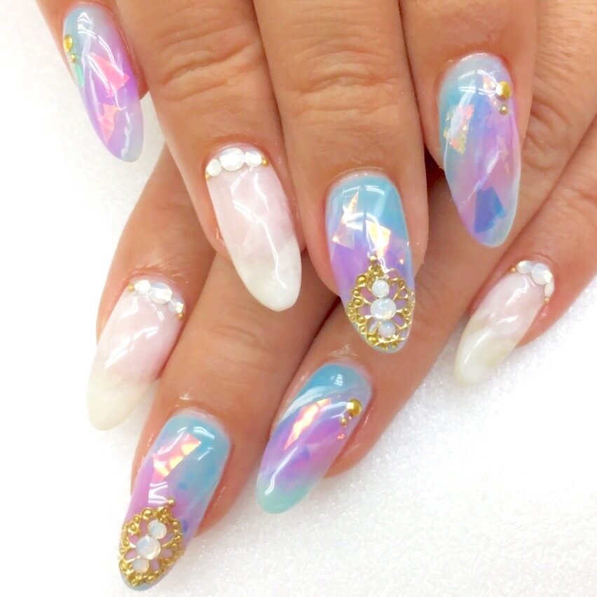 夏 海 ブライダル パーティー ハンド Fujii Risaのネイルデザイン No ネイルブック