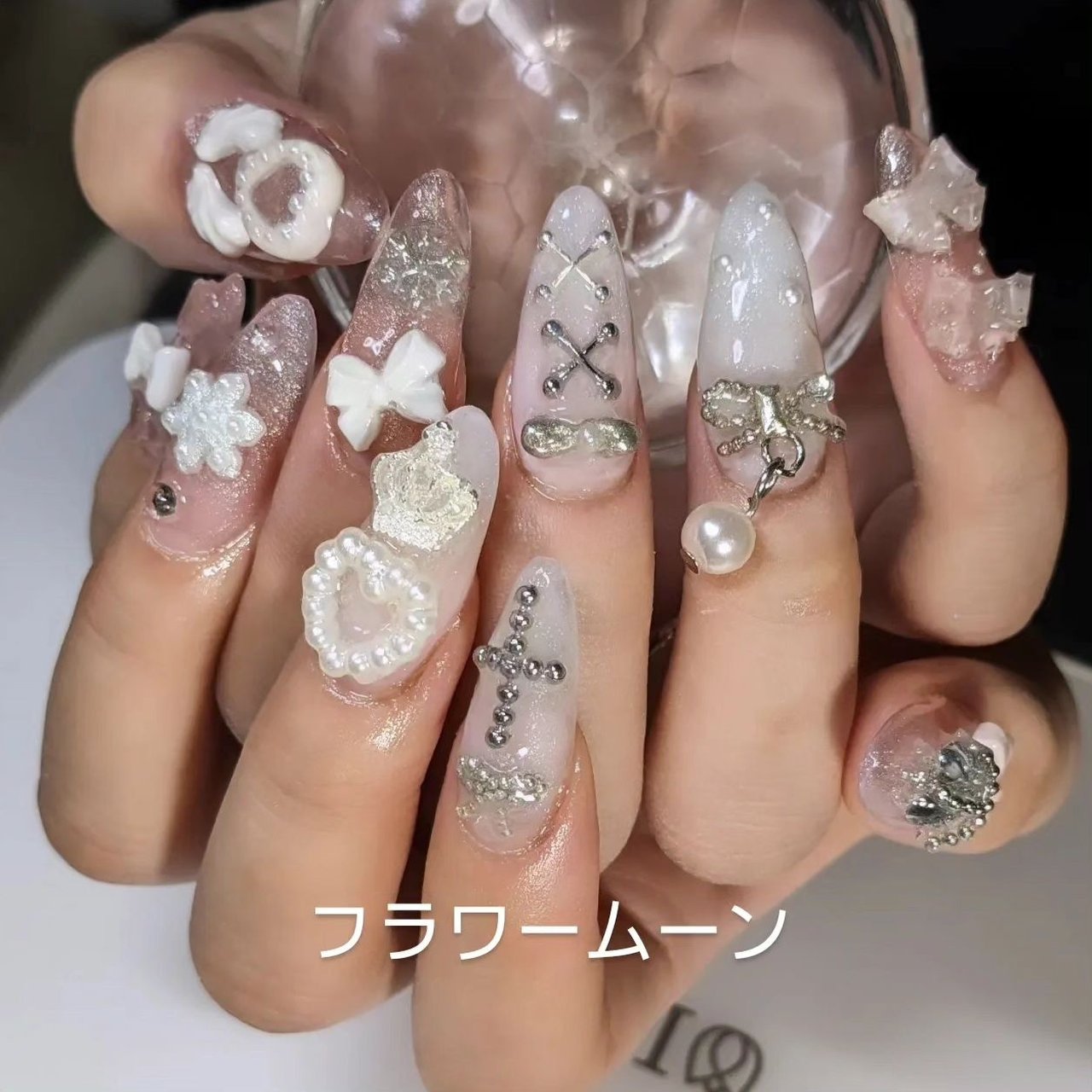 3dネイルパーツ ネイル リボン ハムスター ハート