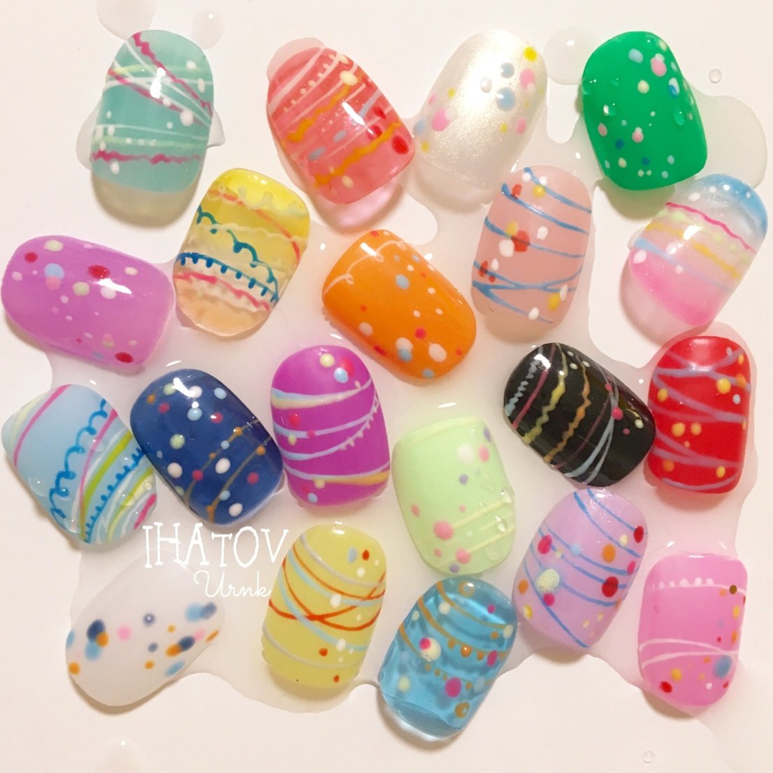 夏 海 浴衣 ライブ ハンド Ihatov Nailarts のネイルデザイン No ネイルブック