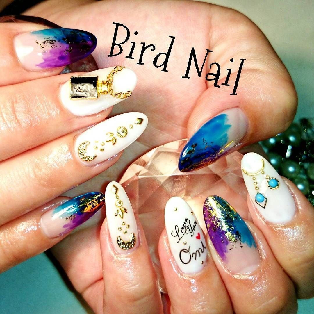 夏 オールシーズン 海 リゾート ハンド ｂｉｒｄ ｎａｉｌのネイルデザイン No ネイルブック