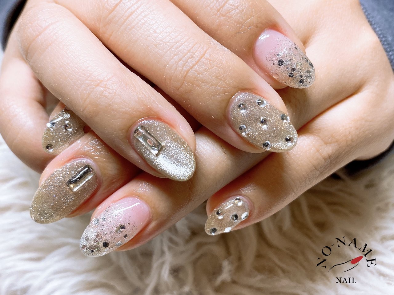 ハンド/マグネット/シルバー/ジェルネイル/お客様 - sonomiのネイル