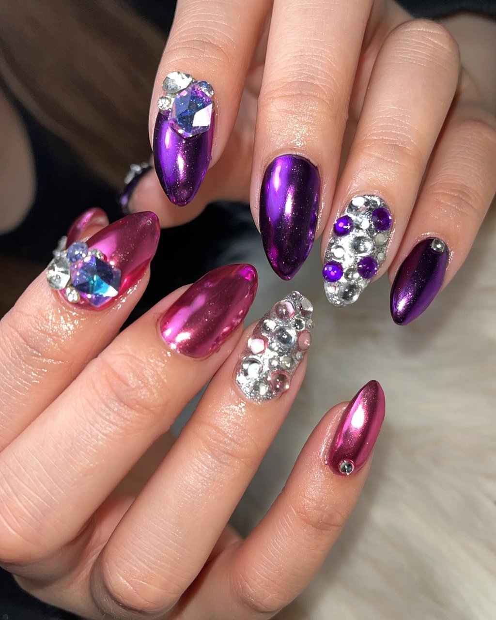 専用3Dネイルアート 10個セット ピンク パープル ありがとうございました🩷 ＊3d事前作成 #nailart #naildesign #ネイル