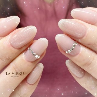 リングネイル(リング/アクセサリー)/#シンプルネイルが好きのネイル