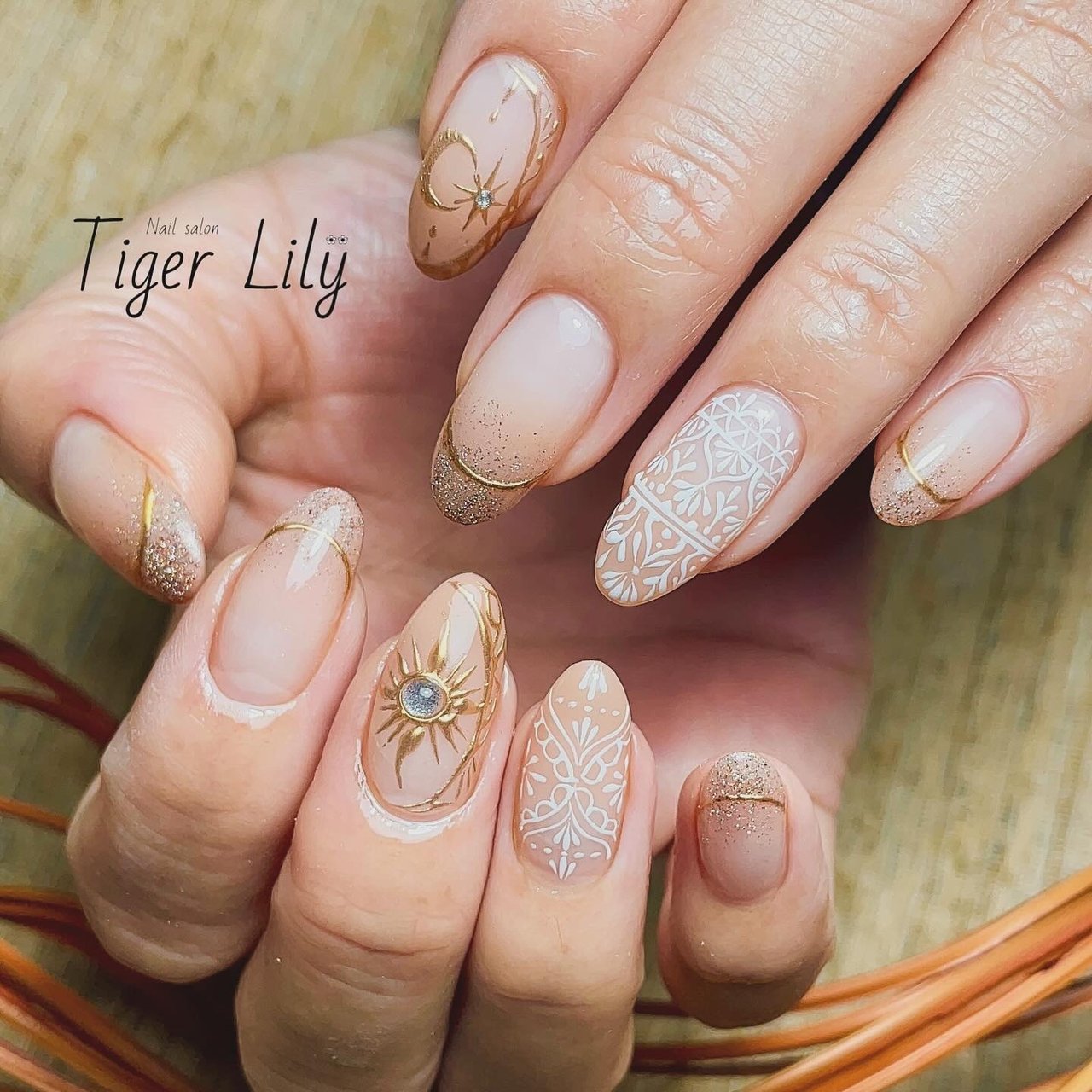 旅行/ベージュ - Tiger Lilyのネイルデザイン[No.8746876 